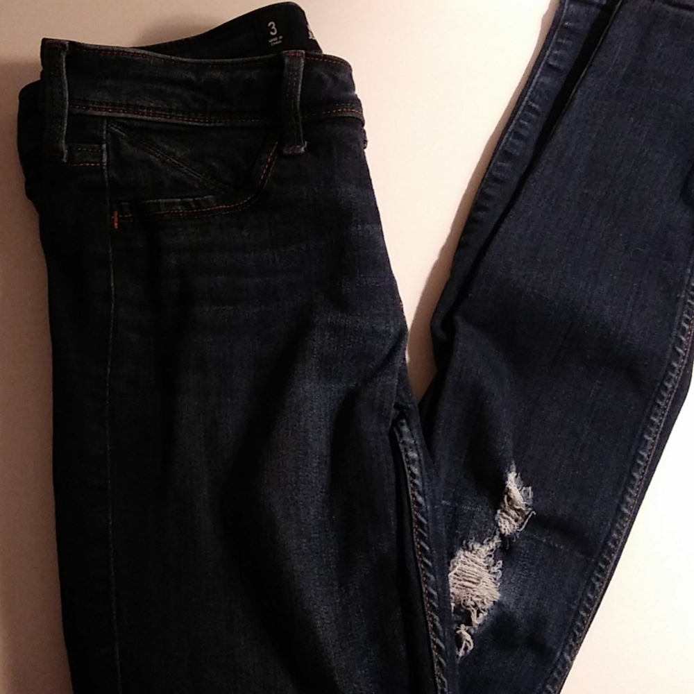 Hollister Jean Leggings Distressed Ripped Jegging